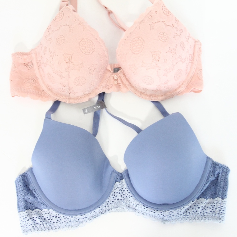 Aerie Bra Set sz 32C Lot of 2 NEW Underwire Lace